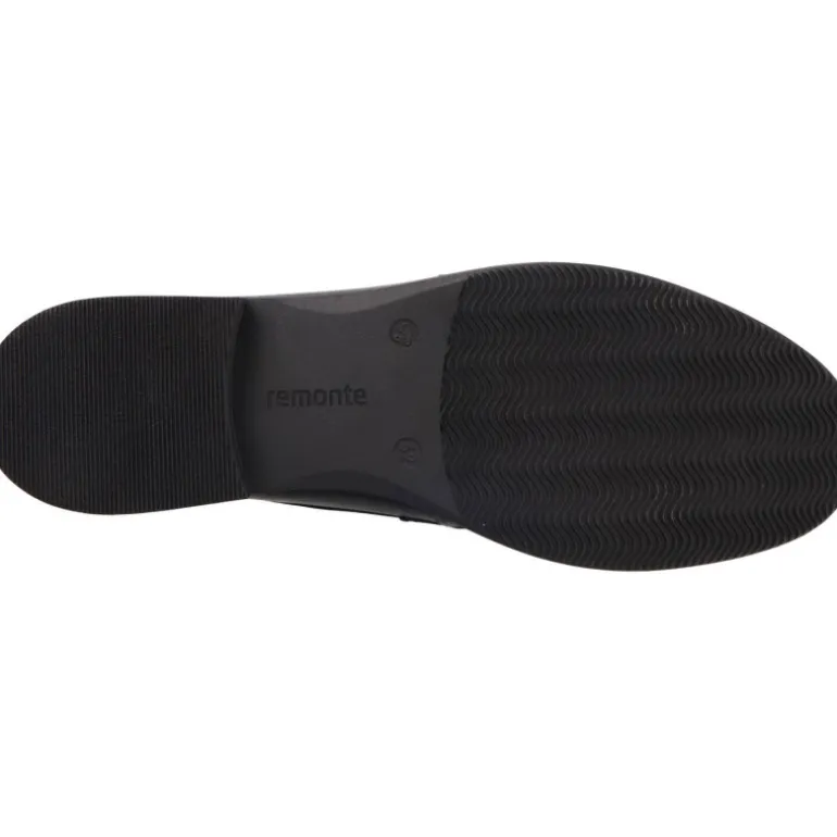 Mocassins*Remonte Agneta Black Matte