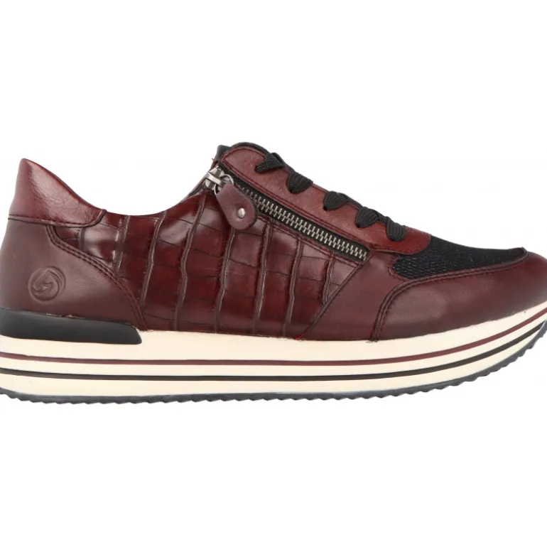 Sneakers*Remonte Cristal Burgundy