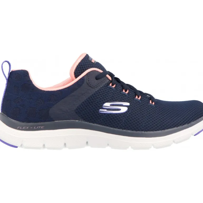 Baskets*Skechers Flex Appeal 4.0 Elegant Ways Bleu