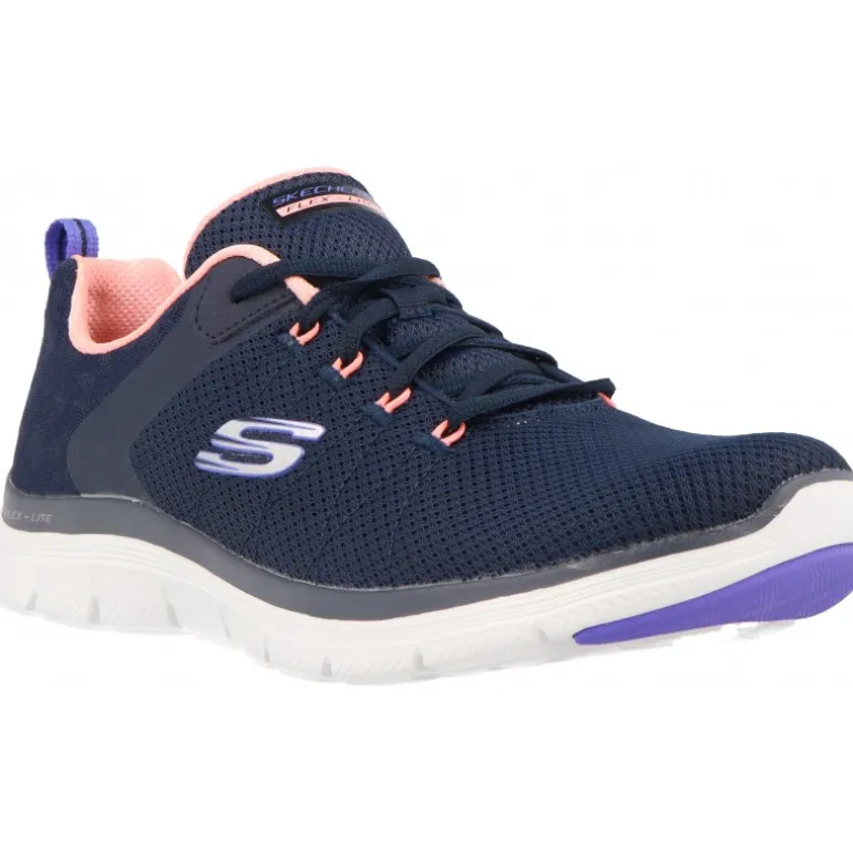 Baskets*Skechers Flex Appeal 4.0 Elegant Ways Bleu