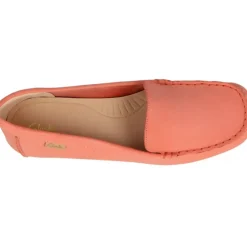 Mocassins*Clarks Freckle Walk Peach Nubuck