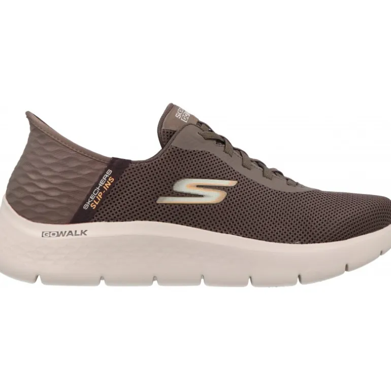 Baskets*Skechers Go Walk Flex Hands Up BRN