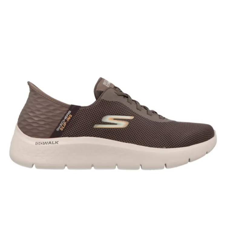 Baskets*Skechers Go Walk Flex Hands Up BRN