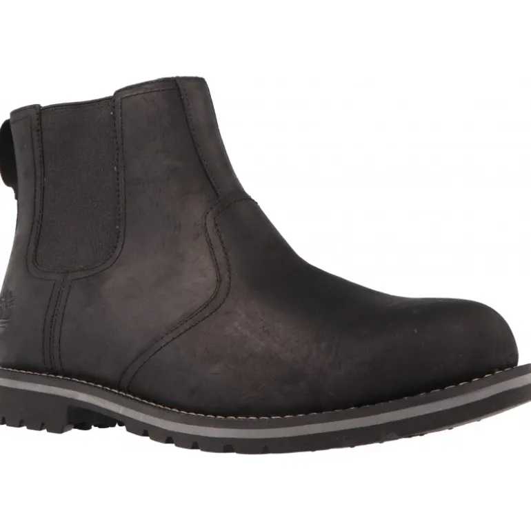 Bottes / Montantes*Timberland Larchmont II Chelsea Black Full Grain