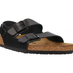 Sandales*Birkenstock Milano Natural Leather Noir