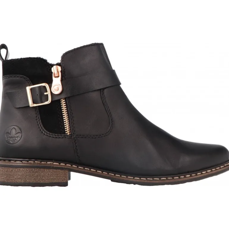 Bottines*Rieker Monique Black