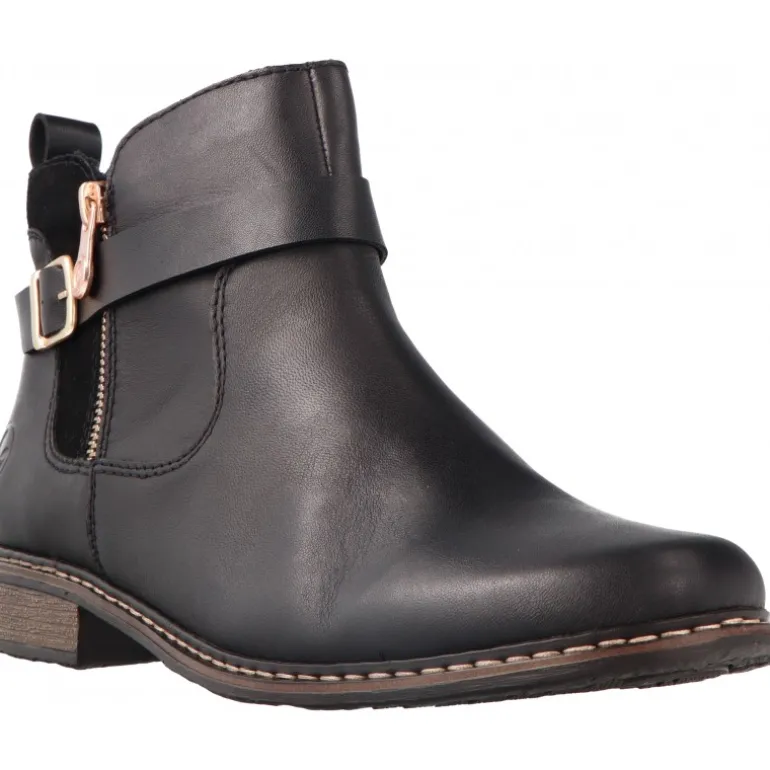 Bottines*Rieker Monique Black