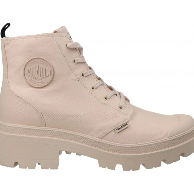 Bottines*Palladium Pallabase Twill Twill Sand