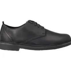 Classique*Clarks Shepton Low Black Leather