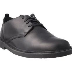 Classique*Clarks Shepton Low Black Leather