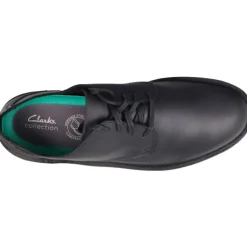 Classique*Clarks Shepton Low Black Leather