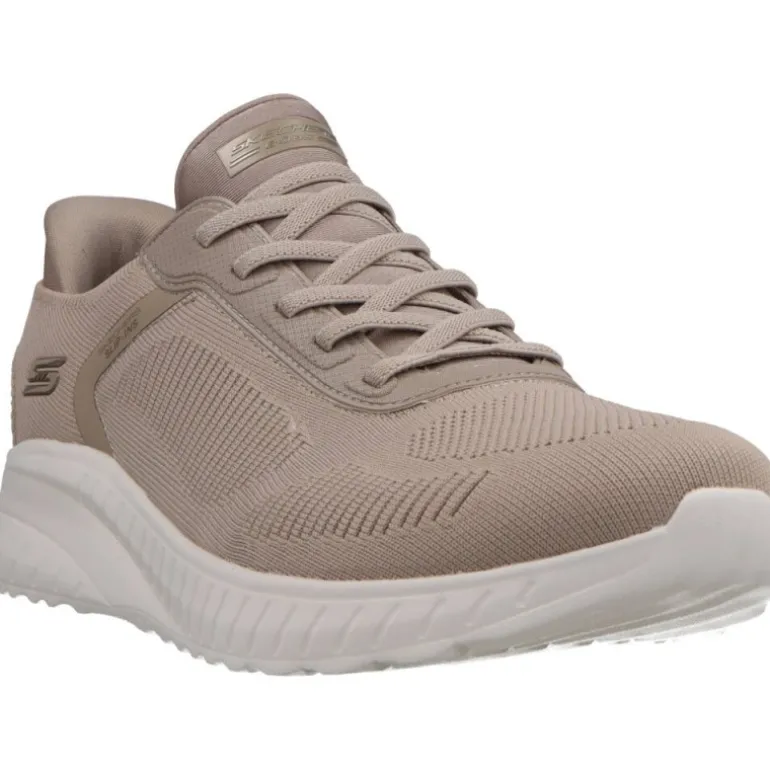 Baskets*Skechers Slip Ins BOBS Squad Chaos Taupe