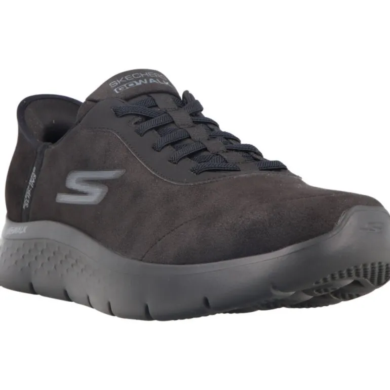 Baskets*Skechers Slip Ins Go Walk Flex Smooth Motion Black