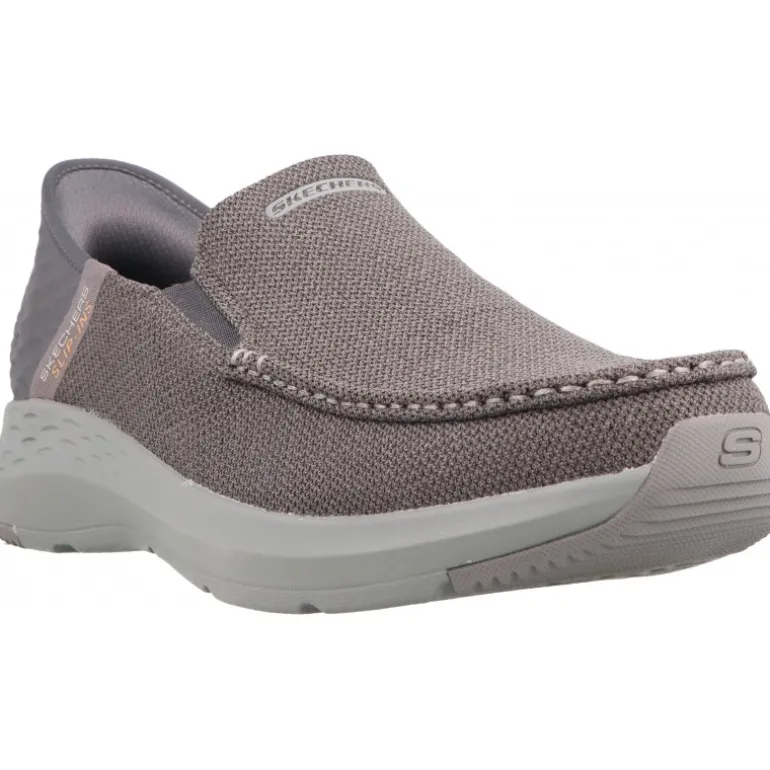 Mocassins*Skechers Slip Ins Parson Ralven Grey