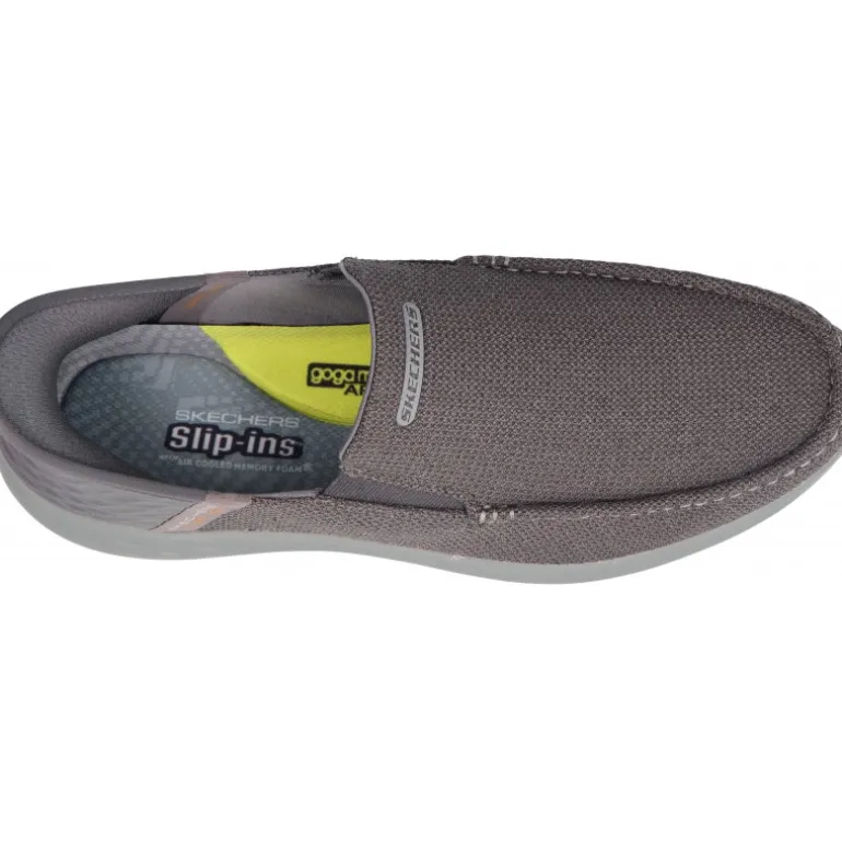 Mocassins*Skechers Slip Ins Parson Ralven Grey