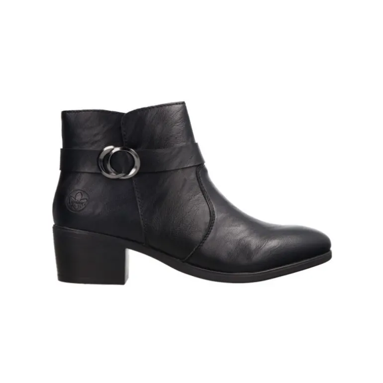 Bottines*Rieker Street Black