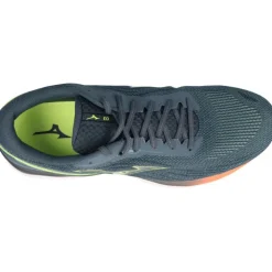 Running|Baskets*Mizuno Wave Skyrise 3 Smoke Blue/Neo Lime Neon/Flame