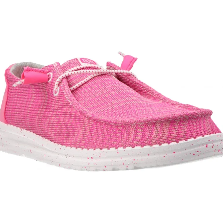Mocassins*HeyDude Wendy Sport Mesh Bright Pink