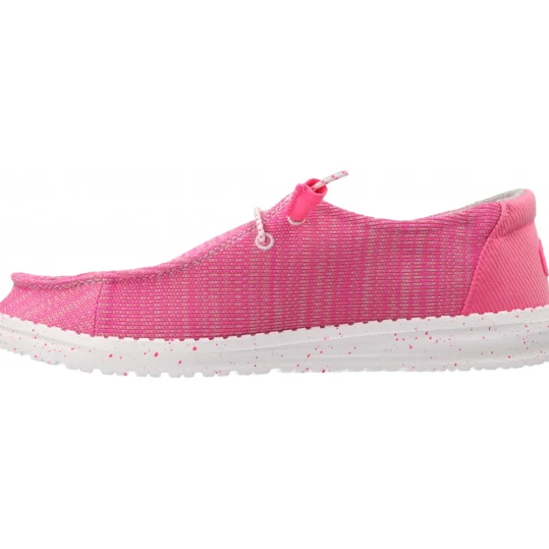 Mocassins*HeyDude Wendy Sport Mesh Bright Pink